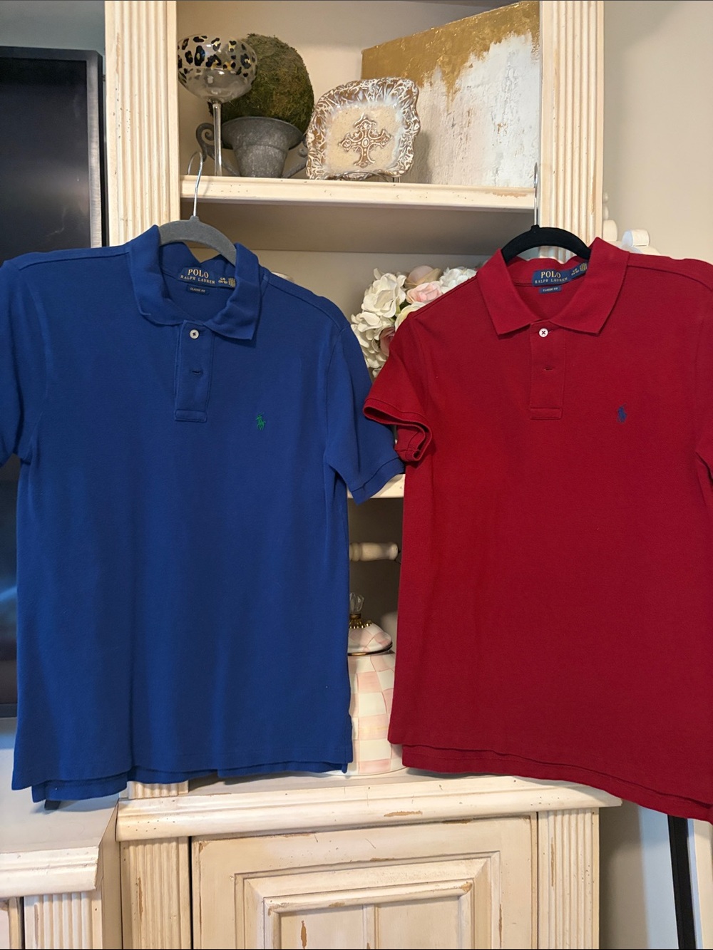 Polo by Ralph Lauren Blue & Red Short-Sleeve Polo Pair Bundle boys (L 14-16)